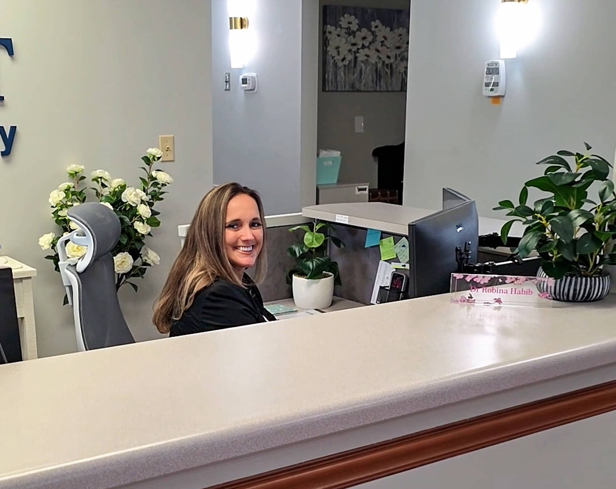 A warm welcome at the front desk