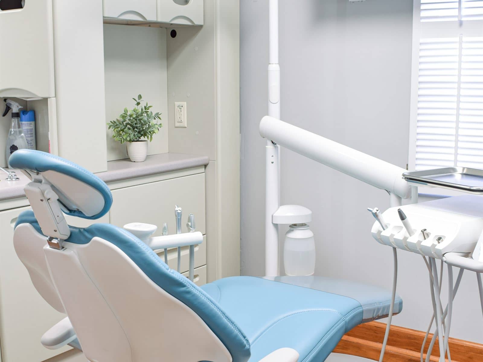 A comfortable, fully adjustable patient chair in a treatment room